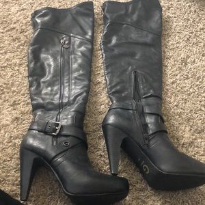 Black Guess over the knee boots EUC